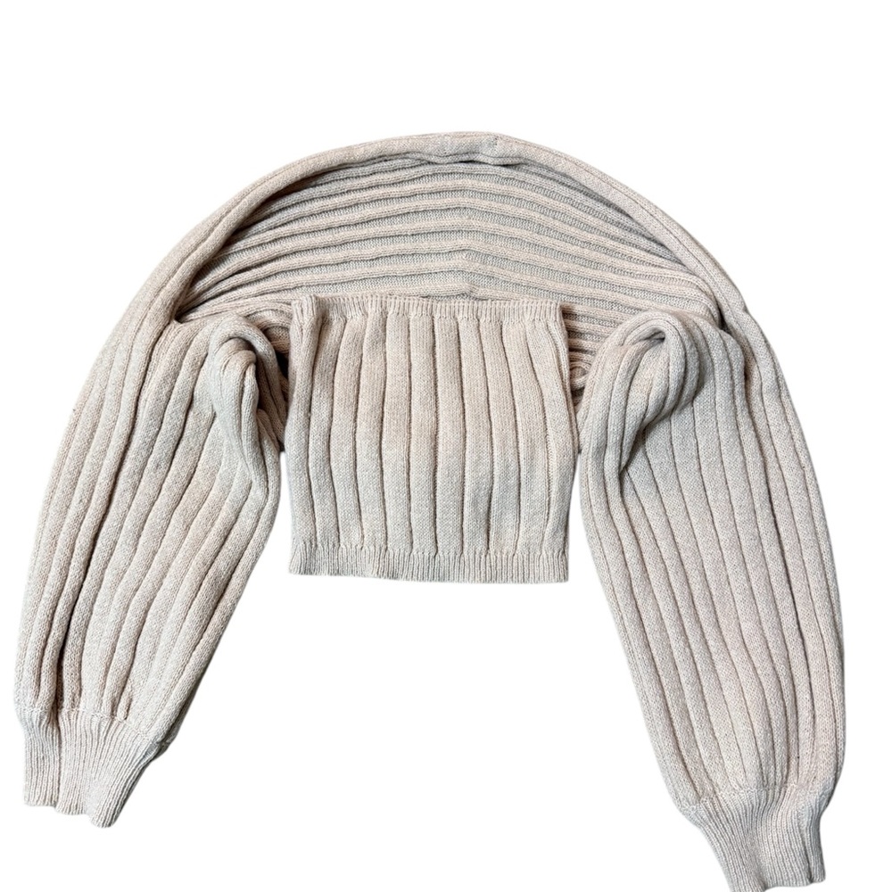 Elegant 2 Piece Cream Sweater